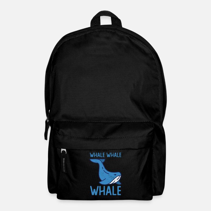 Whale Whale Orca Blue Whale Whales Dolphin - Backpack - black