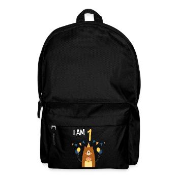 1er anniversaire chemise anniversaire ours 1 an - Sac à dos - noir - Devant