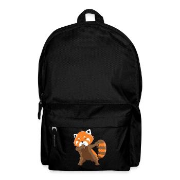 Dabbender Roter Panda Dabbing Red Panda - Rucksack - Schwarz - Vorne