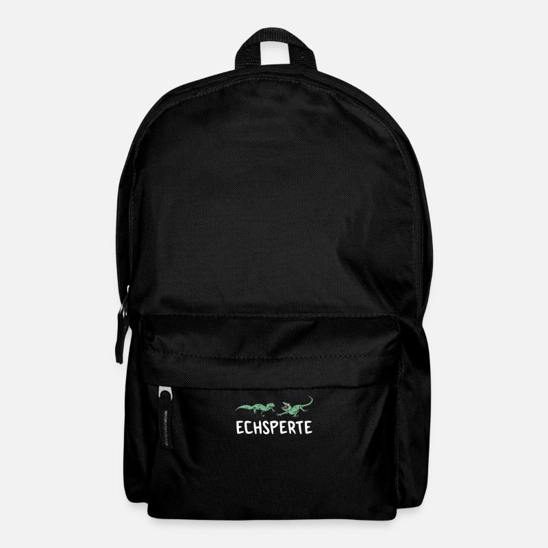 Echsperte Echse Echsen Reptil Reptilien Tierpflger - Rucksack - Schwarz