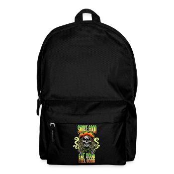 Weed Cannabis Marijuana Pot Geschenk - Rucksack - Schwarz - Vorne