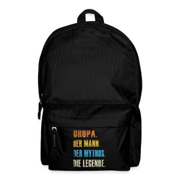 Uropa Der Mann Der Mythos Die Legende Geschenk - Rucksack - Schwarz - Vorne