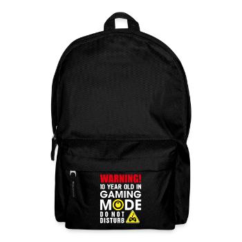 10e cadeau d'anniversaire pour garçons et filles de 10 ans Fu - Sac à dos - noir - Devant