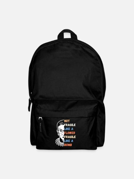 Nicht zerbrechlich wie eine Blume Zerbrechlich wie eine Bombe RBG - Rucksack - Schwarz
