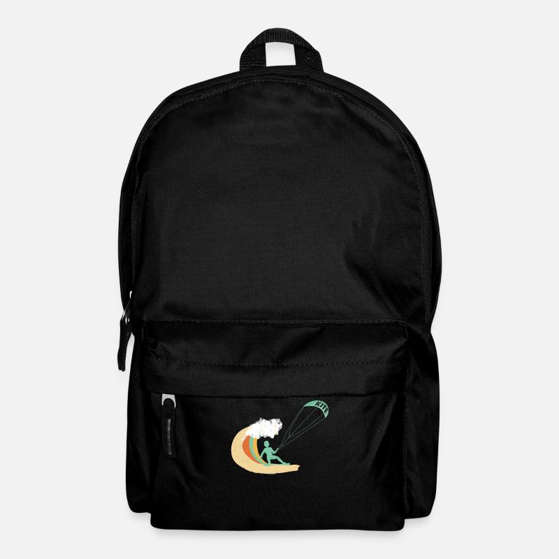 Kite Kiten Kitesurfen Board Kiter Surfen Geschenk - Rucksack - Schwarz