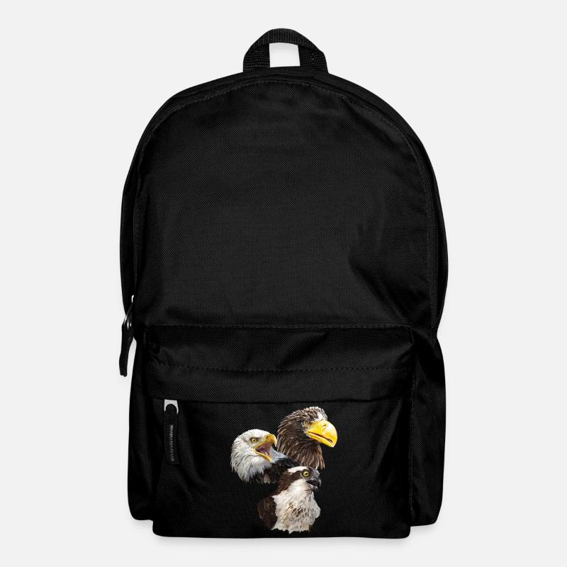Raubvögel - Rucksack - Schwarz