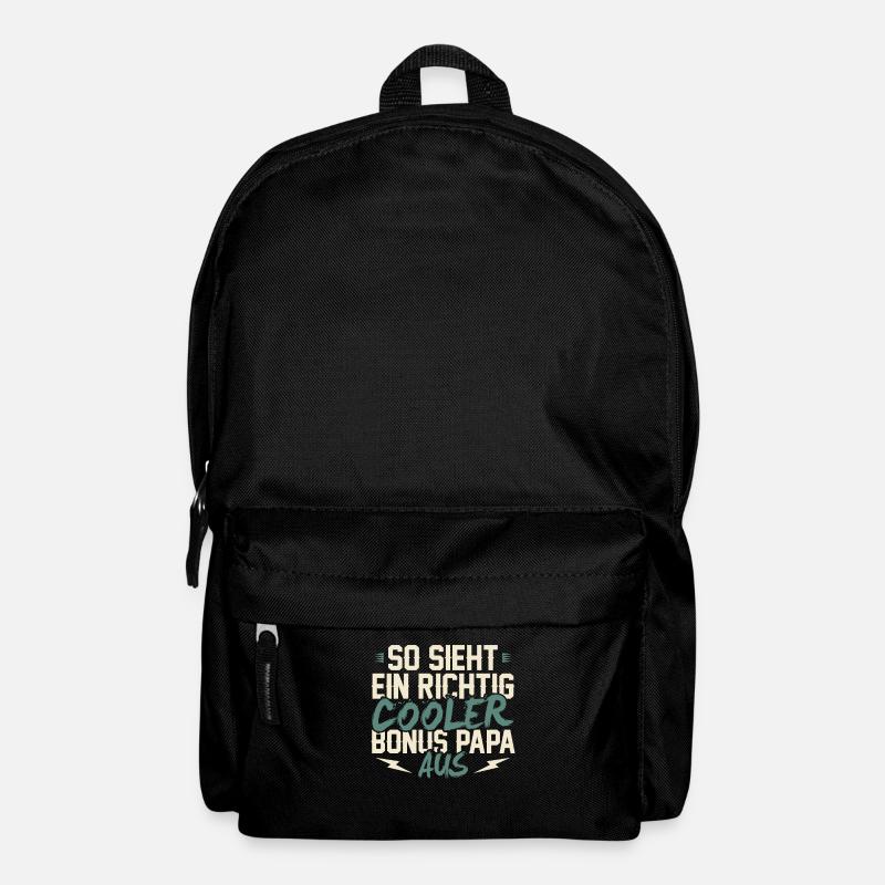 Cooler Bonus Papa Geschenk Stiefvater - Rucksack - Schwarz