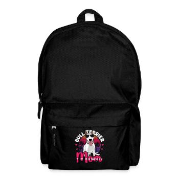 Bull Terrier Mom Gift Mistress Dog - Backpack - black - Front