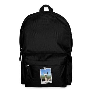 Photo drôle d'alpaga de lama "Sérieusement?" En disant - Sac à dos - noir - Devant