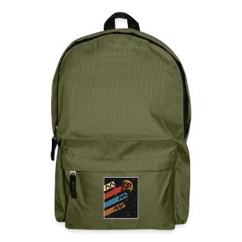 Analog Synthesizer Space Planets Synths Modular - Backpack - olive green - Front