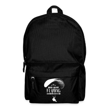 Paragliding tandem flight paragliding gift - Backpack - black - Front