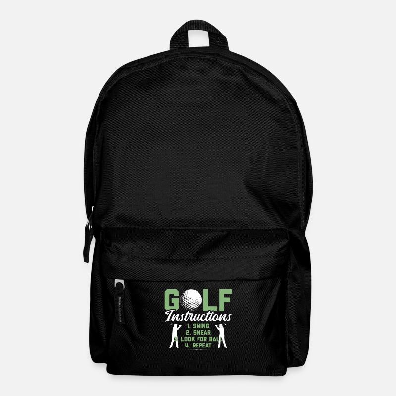 Golf Lustig Golfen Golfspieler Geschenk Golfer - Rucksack - Schwarz