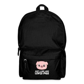 Pigs Farmer Girl Just a Girl Who Loves Pigs - Sac à dos - noir - Devant