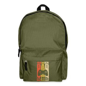 Gamer Dad Pregnancy Dad Gift - Backpack - olive green - Front