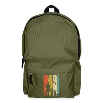 Farmer dad of two children Farmer gift - Backpack - olive green - Front