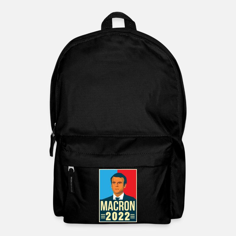 Emmanuel Macron Präsident der Republik 2022 - Rucksack - Schwarz