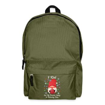 I Knit But My Favorite Hobby Is Collecting Yarn - Rucksack - Olivgrün - Vorne