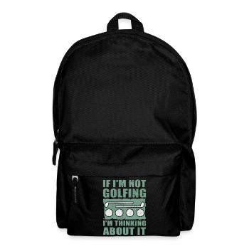 Golf Golfer Golfing Golfer Golf Gift - Backpack - black - Front