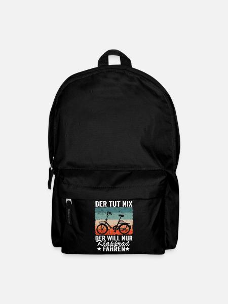 Klapprad Hobby Geschenk Papa Spruch Herren Lustig - Rucksack - Schwarz