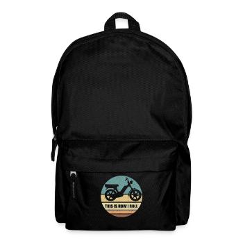 Mofa Mofas Mofafahrer Moped Mopeds Geschenk - Rucksack - Schwarz - Vorne
