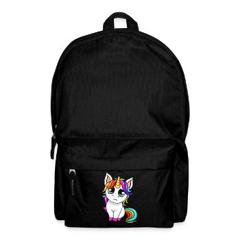 Petite licorne triste - Sac à dos - noir - Devant