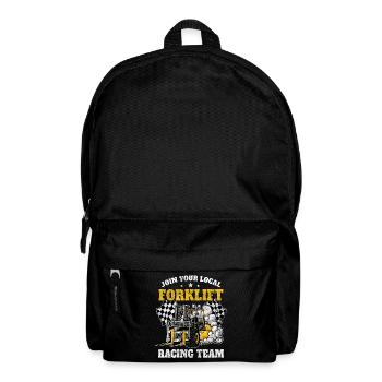Lustig Gabelstapler Geschenk Staplerfahrer Lager - Rucksack - Schwarz - Vorne