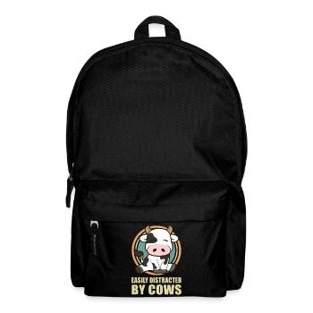 Vache vache vache vaches vaches amoureux de vaches cadeau - Sac à dos - noir - Devant