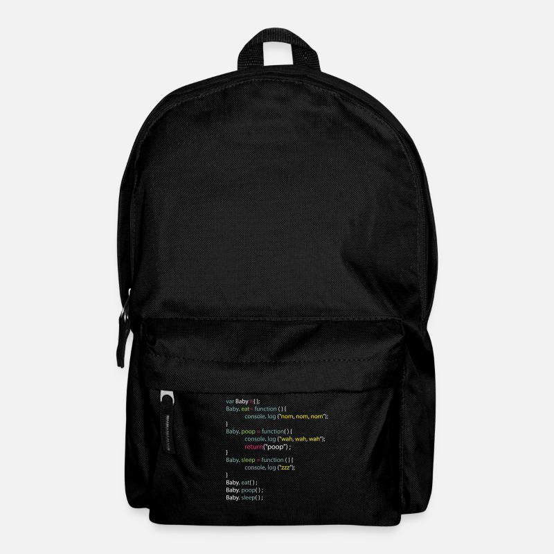 Baby Eat Poop Sleep Coding Onesie - Rucksack - Schwarz