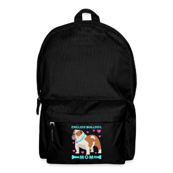 English Bulldog Anglais Bouledogue de maman Cadeau - Sac à dos - noir - Devant