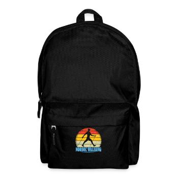 Nordic Walking Gift Sport Design - Backpack - black - Front