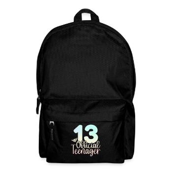13. Geburtstag Mädchen 13 Jahre Teenager Geschenk - Rucksack - Schwarz - Vorne