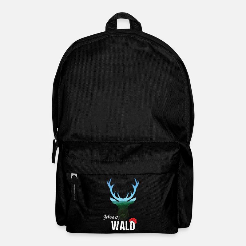 Schwarzwald Hirsch - Rucksack - Schwarz