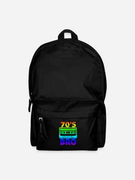 70er Jahre - Rucksack - Schwarz