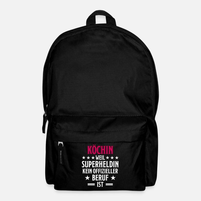 Köchin Lustiger Spruch Kochen Küche Beruf Geschenk - Rucksack - Schwarz