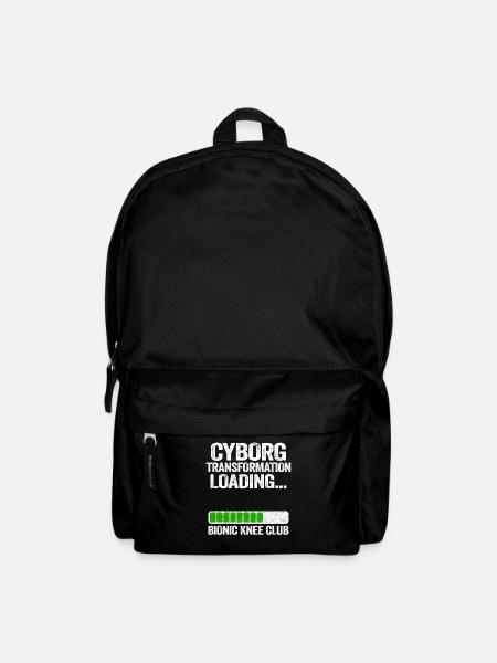 Knee Replacement Surgery Cyborg Transformation - Backpack - black