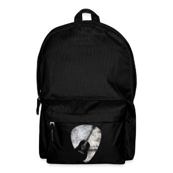 Gitarren Plektrum - Gitarre Rock Metal Roll Band - Rucksack - Schwarz - Vorne