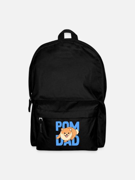 Zwergspitz Pomeranian Pom Dad Herrchen Geschenk - Rucksack - Schwarz