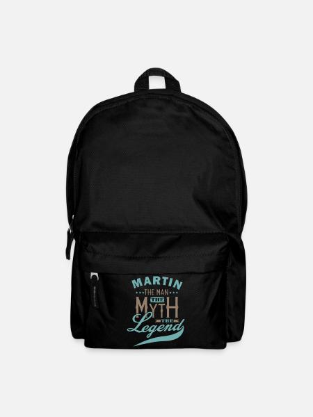 Martin tshirt personalisierte Vorname martin - Rucksack - Schwarz