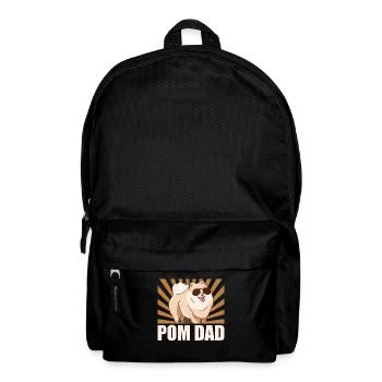 Zwergspitz Pomeranian Dad Hundebesitzer Geschenk - Rucksack - Schwarz - Vorne