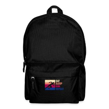 Fun Running Runner Run Gift - Backpack - black - Front