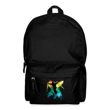 cool freeski vacances d’hiver ski coloré - Sac à dos - noir - Devant