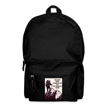 Mountain Mountains Mountaineering Hiking Climbing Nature - Backpack - black - Front