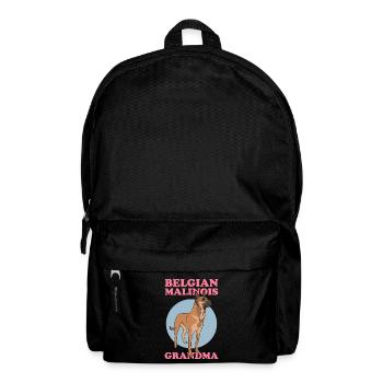 Belgian Malinois Grandma Belgischer Schäferhund - Rucksack - Schwarz - Vorne