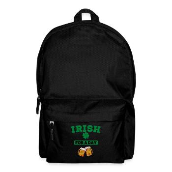 Irisch für einen Tag Saint Patrick Beers - Rucksack - Schwarz - Vorne