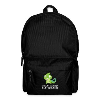 Désolé, mon caméléon a mon - Sac à dos - noir - Devant