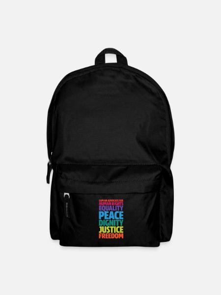 Menschenrechte - Rucksack - Schwarz