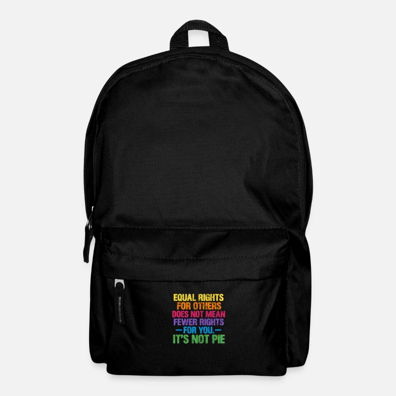 Human Rights Anti-Racism Tolerance Gift - Backpack - black