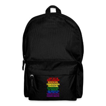 Human rights - Backpack - black - Front