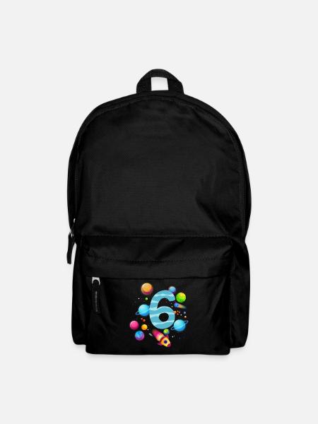 6. Geburtstag Jungen 6 Jahre Planeten Geburtstag - Rucksack - Schwarz