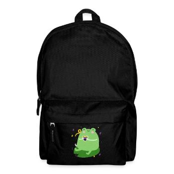 Sweet frog with non-binary pride flag colors - Backpack - black - Front